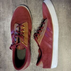 Adidas Men's Suede Red Low Top Sneakers Size 13 Athleticwear